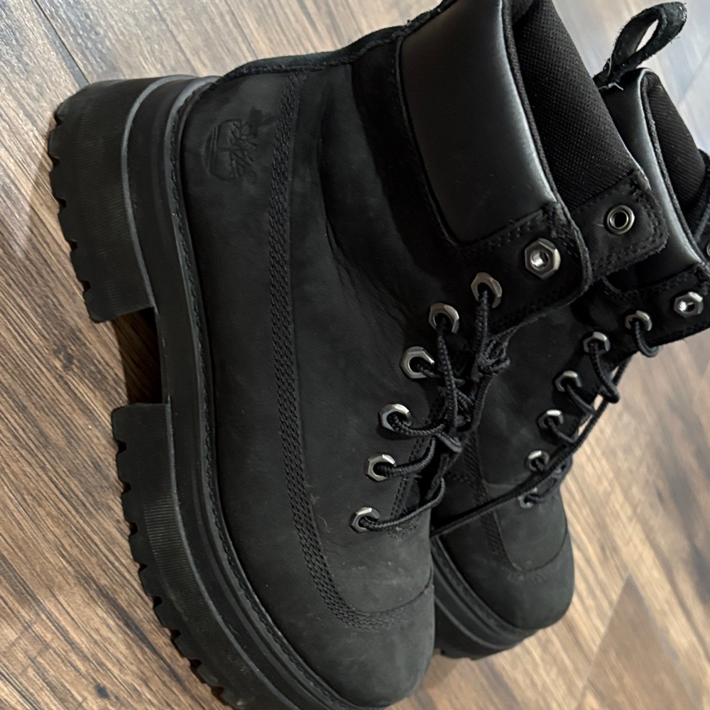Timberland Women's Black Combat Boots